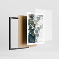 Plakat w ramie 50x70 - ukaliptusowa Harmonia - liście eukaliptusa - rama czarna