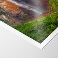 Plakat bez ramy 21x30 - Górska siła wodospadów - wodospad, góra