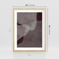 Plakat w ramie 30x40 - Obce Odcienie - mroczny plakat, nowoczesne wnętrza - rama drewno