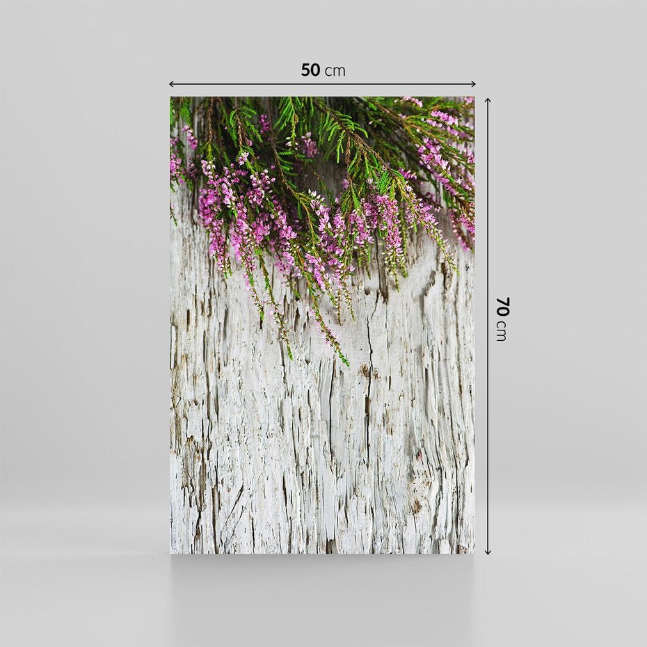 Obraz na płótnie 50x70 - Fioletowe Wrzosy - wrzosy, fiolet