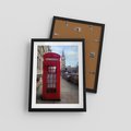 Plakat w ramie 30x40 - Londyńska budka telefoniczna - budka, telefoniczna - rama czarna