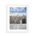Plakat w ramie 40x50 - Nowojorska energia miejsca - Nowy Jork, miasto - rama biała