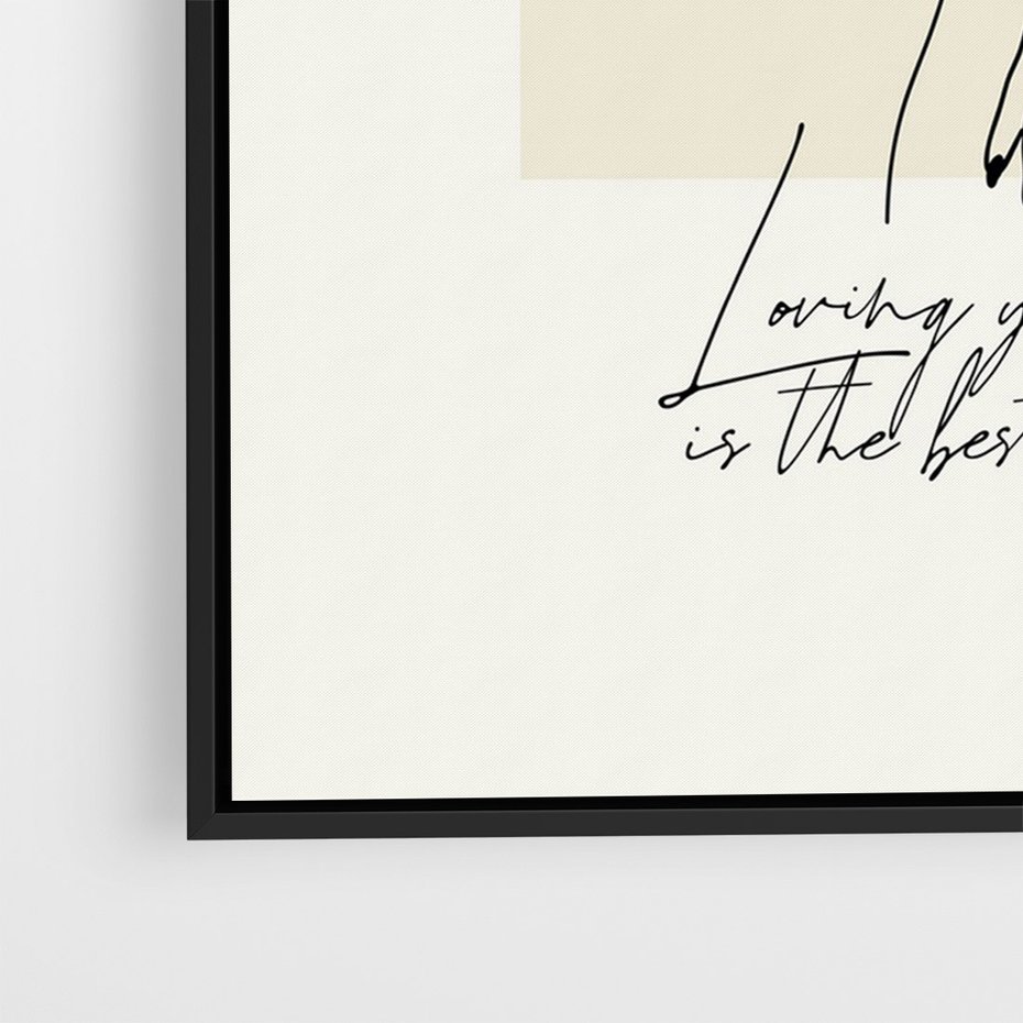 Obraz w ramie 70x100 - Moc to Ona - rysunek, sztuka nowoczesna - rama czarna