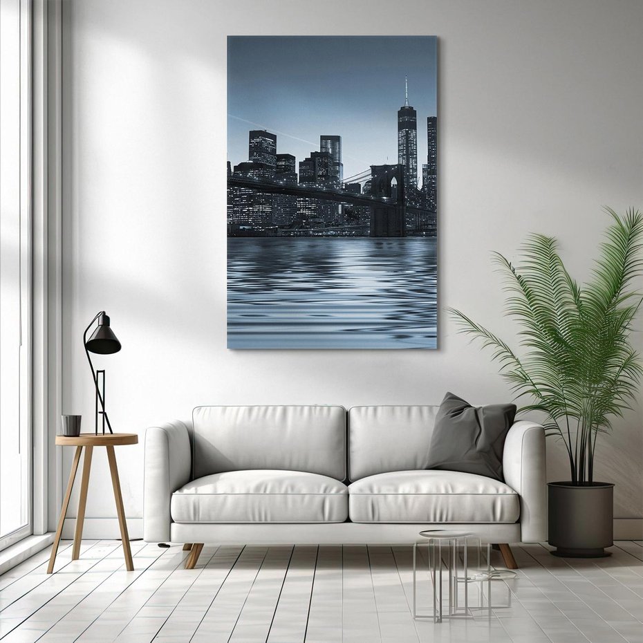 Obraz na płótnie 70x100 - Nocne pejzaże miasta - miasto, nocą