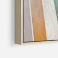 Obraz w ramie 80x80 - Księga Ukrytych Odbić - abstrakcyjne dziwne kształty, olejny obraz - rama drewno