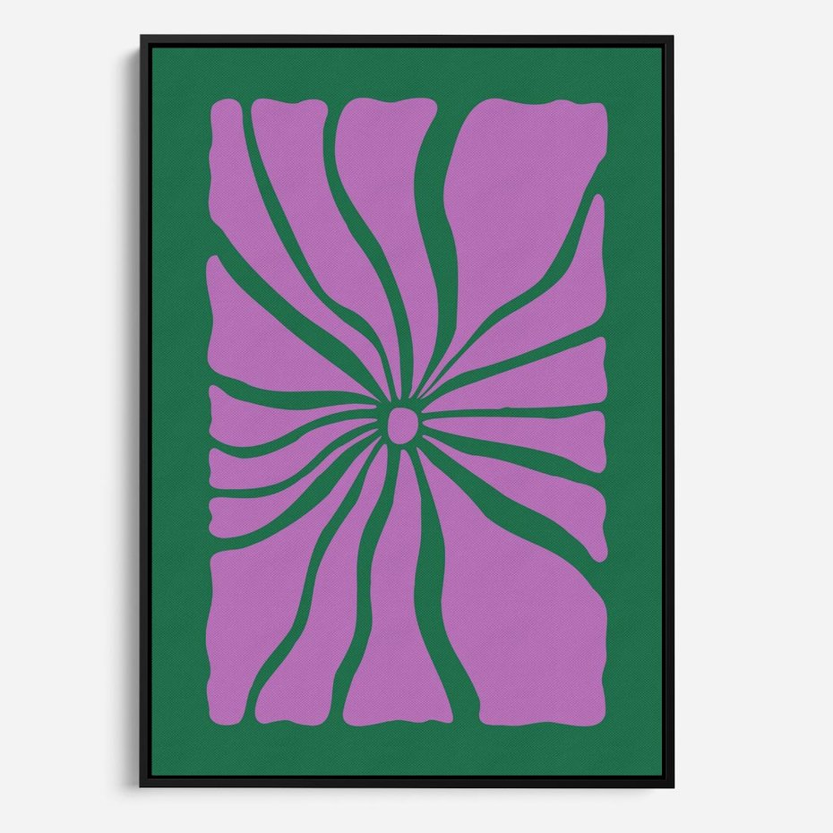 Obraz w ramie 50x70 - Bezczasowe Impresje - abstrakcyjny plakat, boho styl - rama czarna