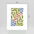 Plakat bez ramy 40x50 - Splątane Granice - kwiaty, sztuka nowoczesna