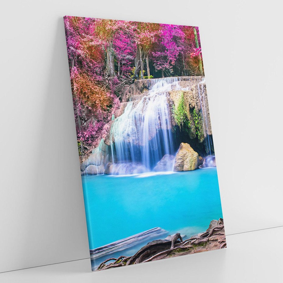 Obraz na płótnie 80x120 - Uroki wodospadu w lesie - Tajlandia, wodospad