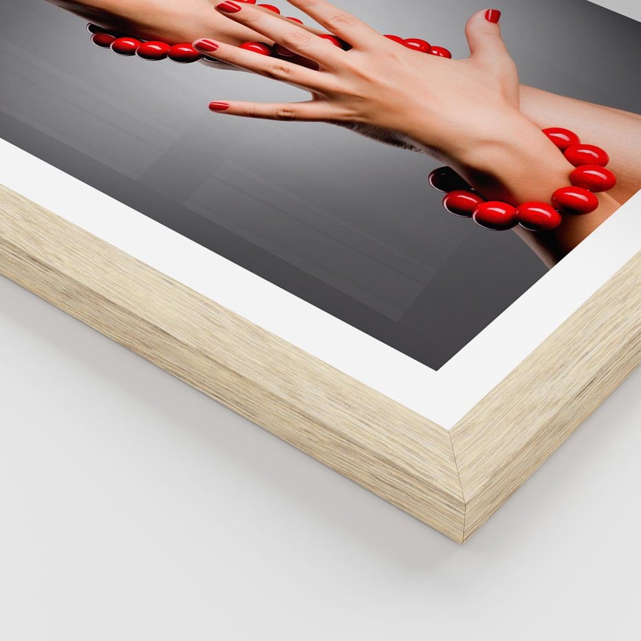 Plakat w ramie 40x50 - Manicure i Pedicure - Piękno Paznokci - manicure, pedicure - rama drewno