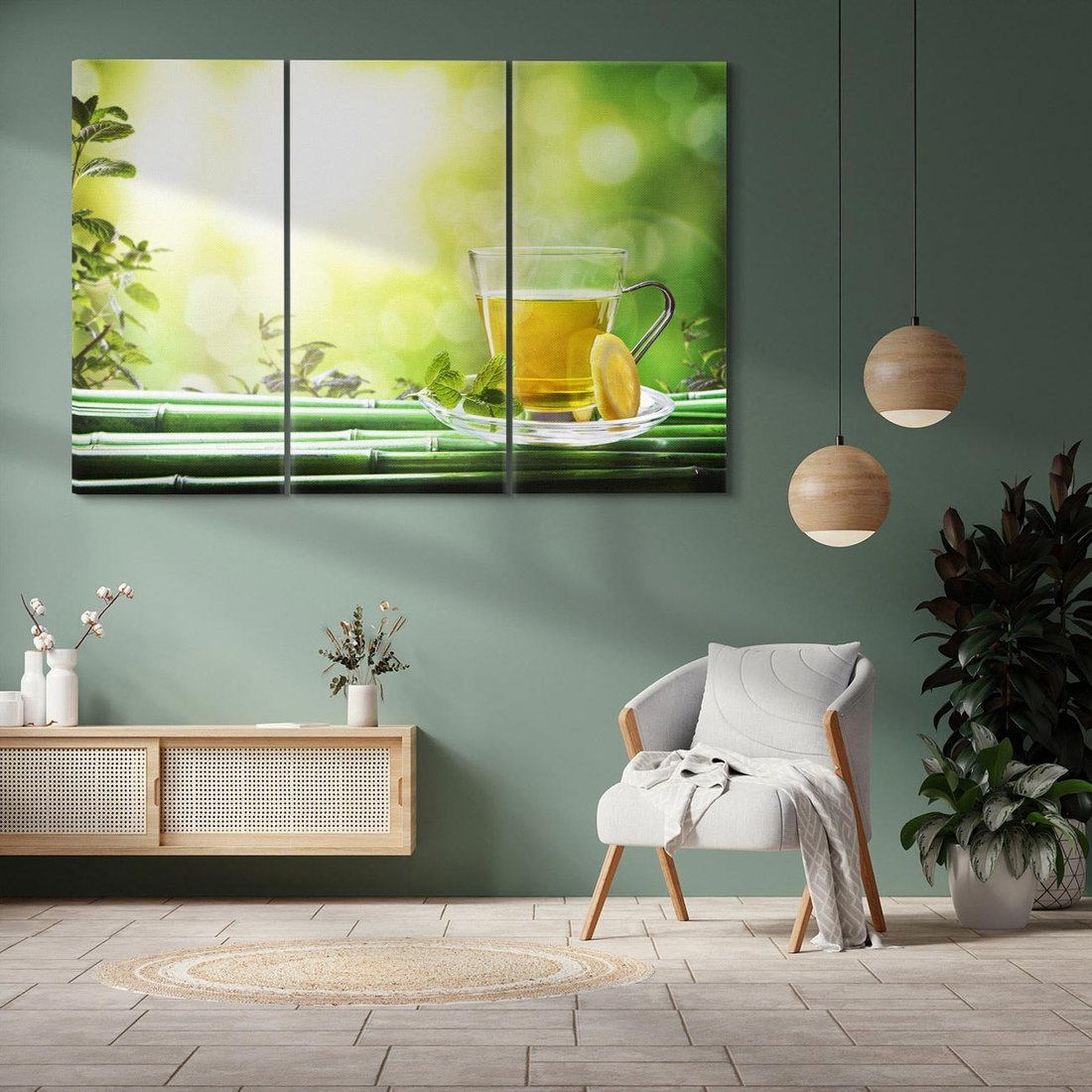 Obraz na płótnie 120x80 - Chwila relaksu - herbata