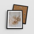 Plakat w ramie 40x50 - Boho Urok Traw Pampasowych - suche trawy, pampas - rama czarna