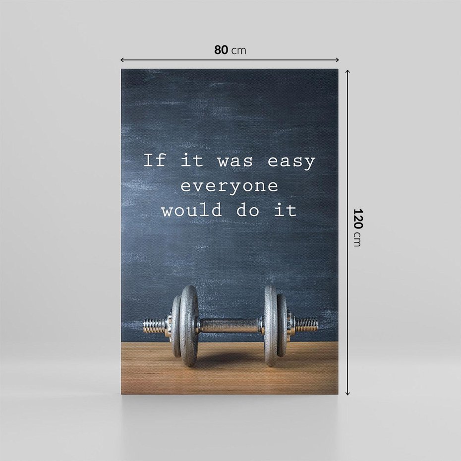 Obraz na płótnie 80x120 - Energia W Ruchu - siłownia, fitness