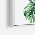 Obraz w ramie 80x80 - Przyjemność Złotej Natury - złote, liście - rama biała