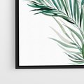 Obraz w ramie 50x50 - Blask Natury - złote, liście - rama czarna