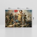 Obraz na płótnie 120x80 - "Wolność prowadząca lud" Eugène Delacroix - Reprodukcja - reprodukcja, obraz na płótnie