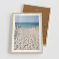Plakat w ramie 50x70 - Harmonia plażowego morza - plaża, morze - rama drewno