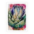 Plakat bez ramy 50x70 - Estetyczna Roślina - abstrakcja, akwarela
