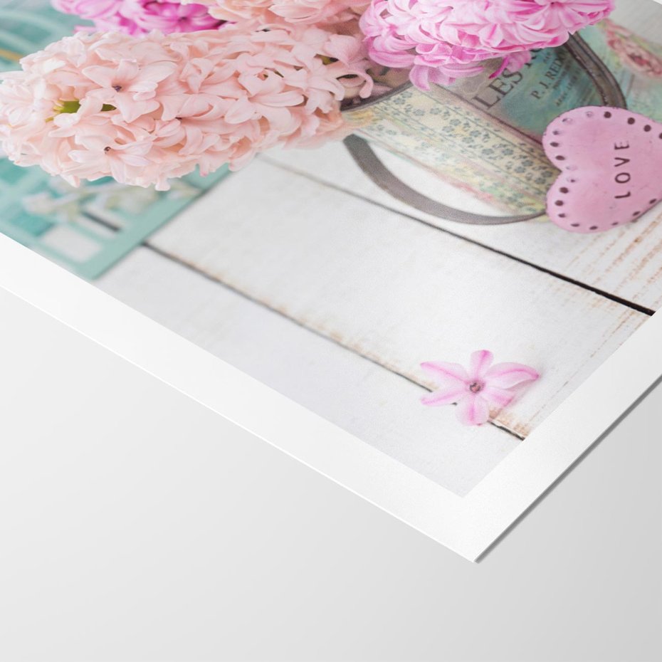 Plakat bez ramy 50x70 - Kwiatowa harmonia hiacyntów - kwiaty, hiacynty