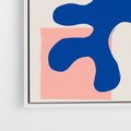 Obraz w ramie 70x100 - Bezczasowe Pastelowe Plamy - abstrakcja, nowoczesny plakat - rama biała