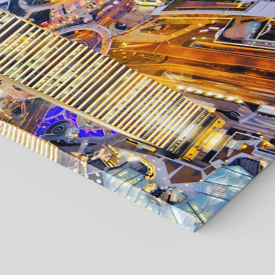 Obraz na płótnie 70x100 - Wzgórza Mieściny - wieżowce, miasto