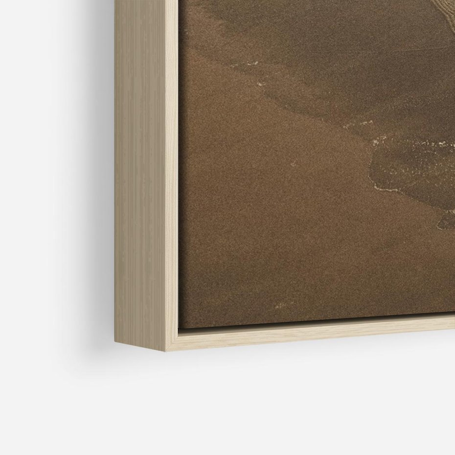 Obraz w ramie 120x80 - Spokój nad plażą - plaża, morze - rama drewno