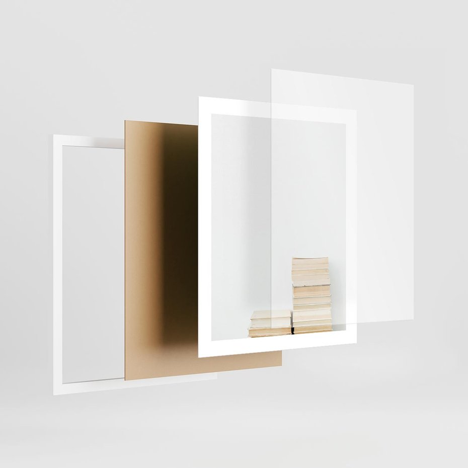 Plakat w ramie 40x50 - Stos Zakurzonych Opowieści - stos książek, ksiązki na stosie - rama biała