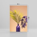 Obraz na płótnie 80x120 - Delikatne Piękno - palma, pastele