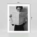 Plakat bez ramy 40x50 - Nowe Wiadomości - retro zdjęcie, czarno białe
