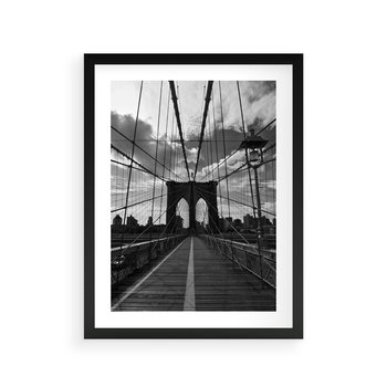 Plakat w ramie 40x50 - Most Nowoczesności - most, nowoczesny - rama czarna