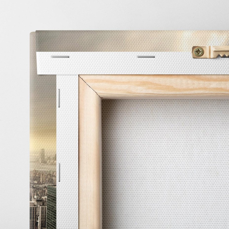 Obraz na płótnie 40x40 - Magia Manhattanu: miasto, które nigdy nie śpi - Manhattan, NY