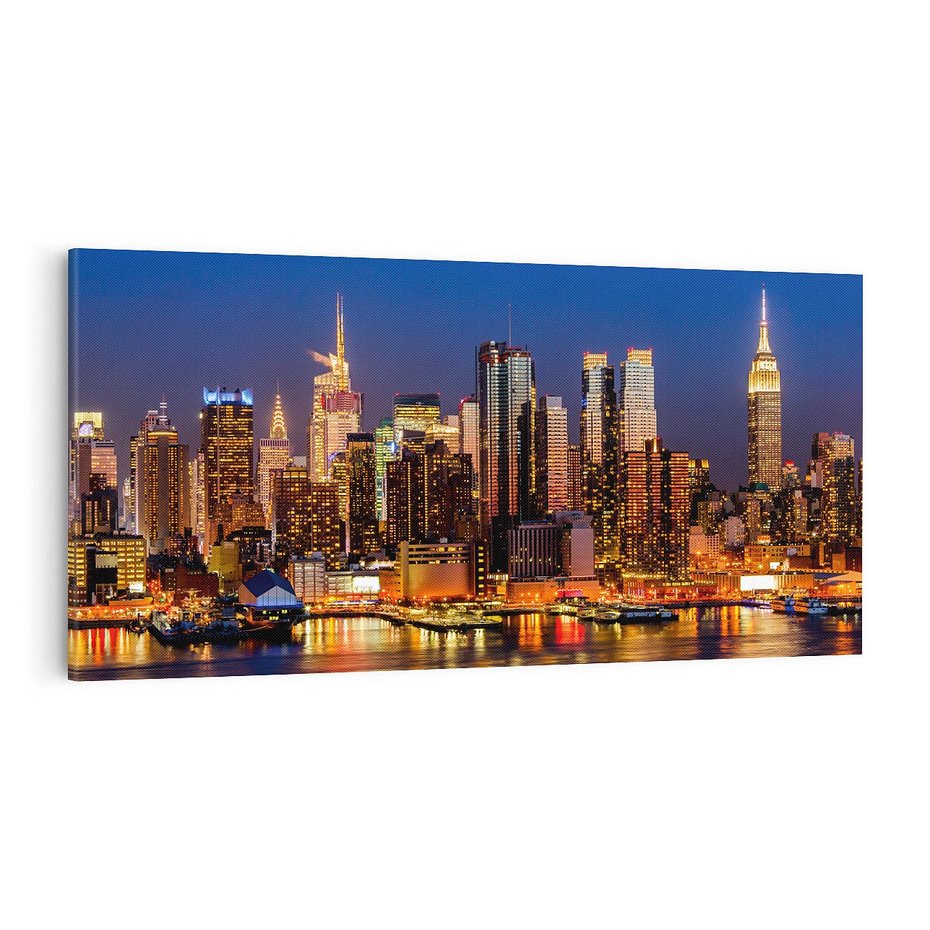 Obraz na płótnie 100x50 - Nocne Tętno Nowego Jorku - Nowy Jork, noc
