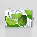 Obraz na płótnie 120x80 - Świeże limonki - limonki, woda