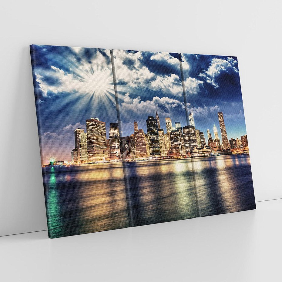 Obraz na płótnie 120x80 - Majestatyczny Manhattan - Nowy York, USA