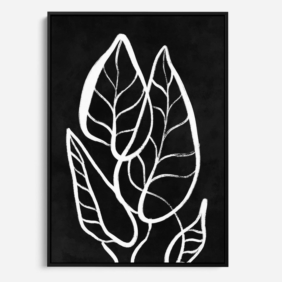 Obraz w ramie 50x70 - Lustrzane Odbicie - mroczna sztuka, minimalizm - rama czarna