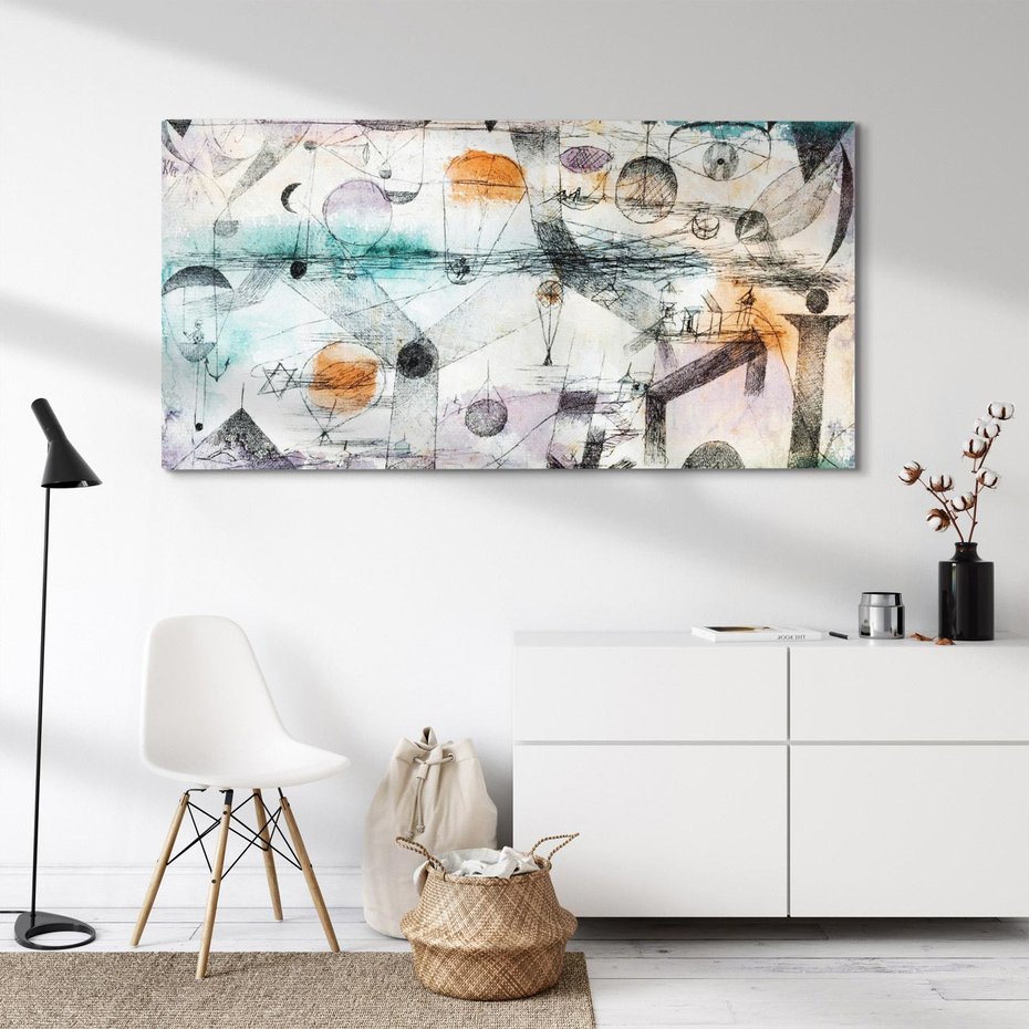 Obraz na płótnie 140x70 - In the realm of air 1917, Paul Klee - Reprodukcja - reprodukcja, obraz na płótnie