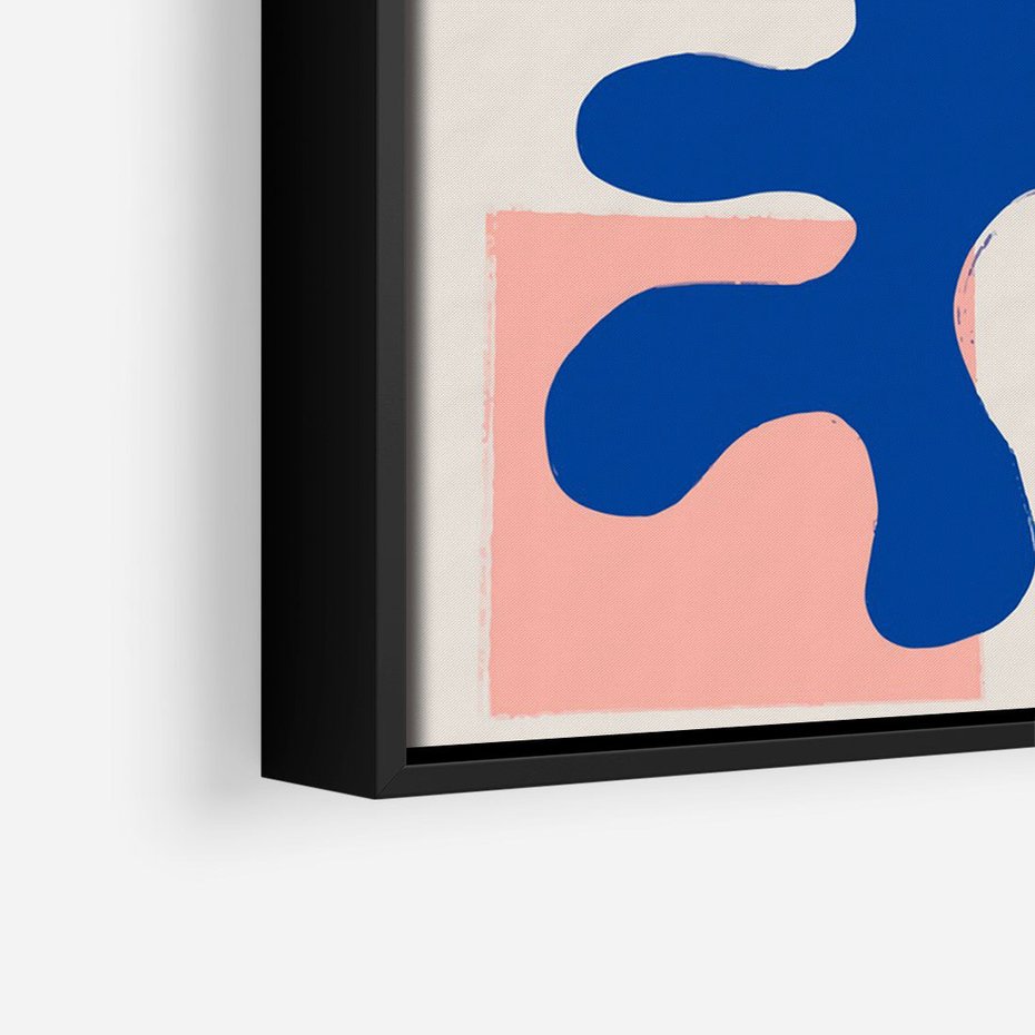 Obraz w ramie 70x100 - Bezczasowe Pastelowe Plamy - abstrakcja, nowoczesny plakat - rama czarna