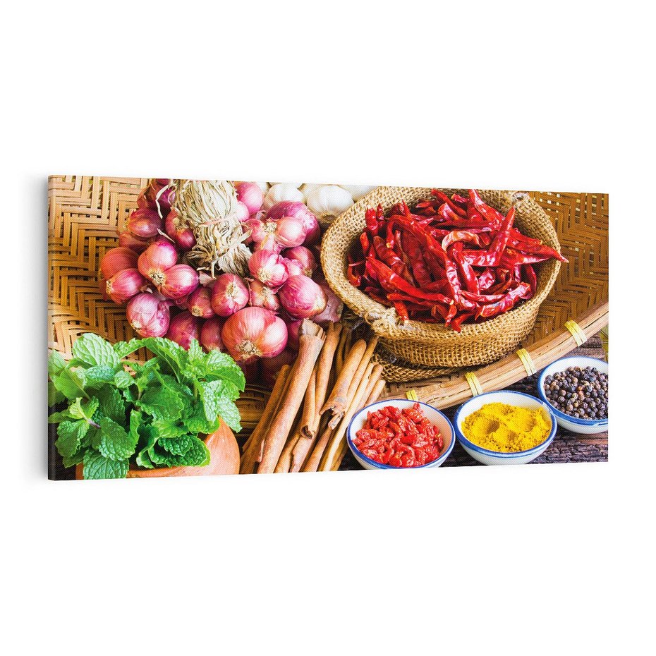 Obraz na płótnie 100x50 - Pełnia azjatyckich smaków - przyprawy, azja