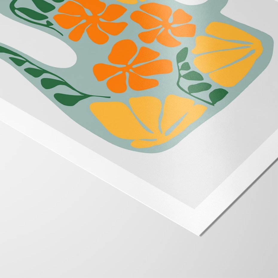 Plakat bez ramy 40x50 - Kolorystyczna Ekspresja - czajnik, abstrakcja