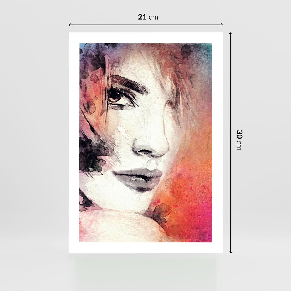 Plakat bez ramy 21x30 - Kobieta w sztuce - portret, kobieta