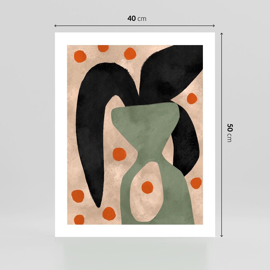 Plakat bez ramy 40x50 - Impresje Boho - abstrakcyjny obraz, plakat