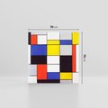 Obraz na płótnie 70x70 - Kompozycja A (1920), Piet Mondrian - Reprodukcja - reprodukcja, obraz na płótnie