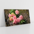 Obraz na płótnie 120x60 - Różowe Piękno - róże, kwiaty