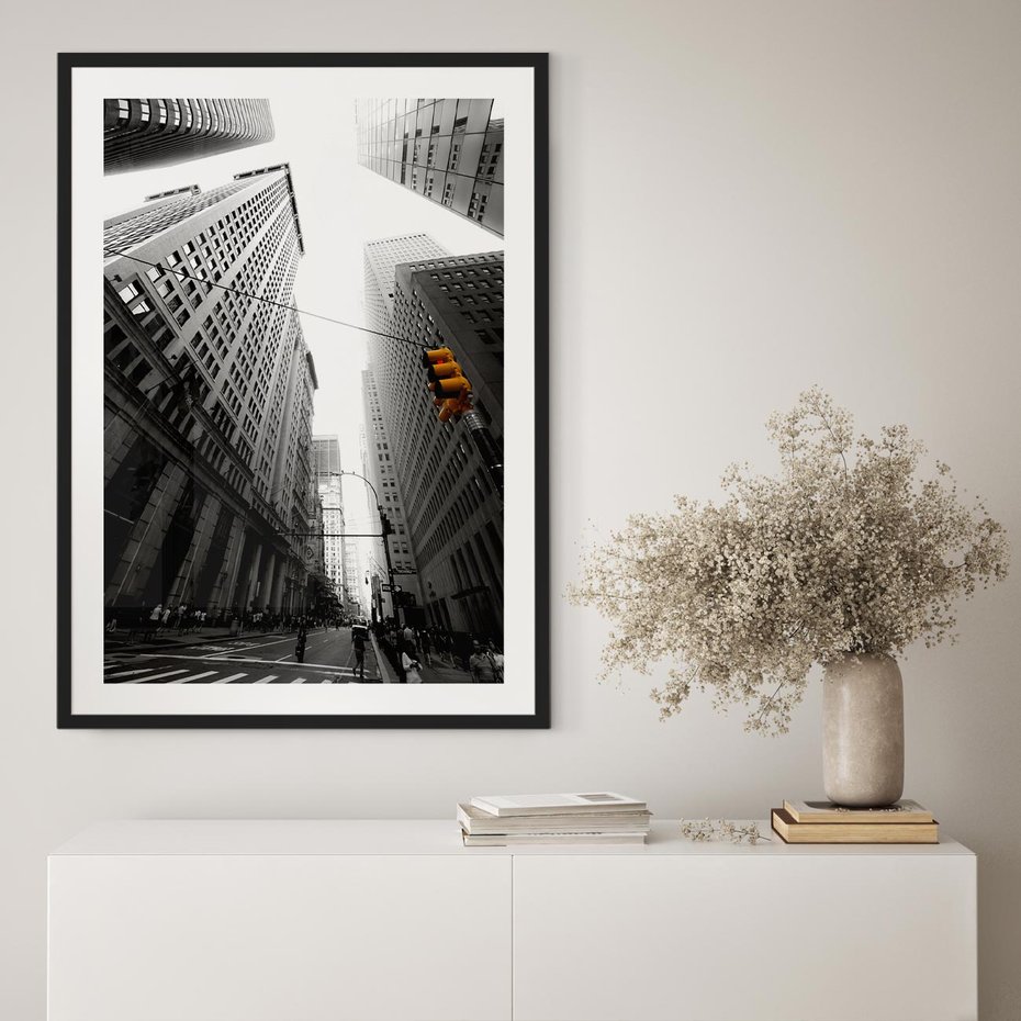 Plakat bez ramy 30x40 - Miejskie Wieże - miasto, wieżowce