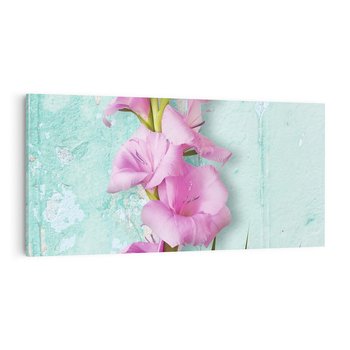 Obraz na płótnie 120x60 - Piękno w delikatności - kwiaty, różowe