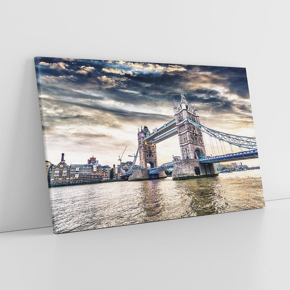 Obraz na płótnie 120x80 - Ikona Londynu - Londyn, most