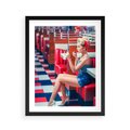 Plakat w ramie 40x50 - Ikoniczna Uroda - retro, Marylin Monroe - rama czarna
