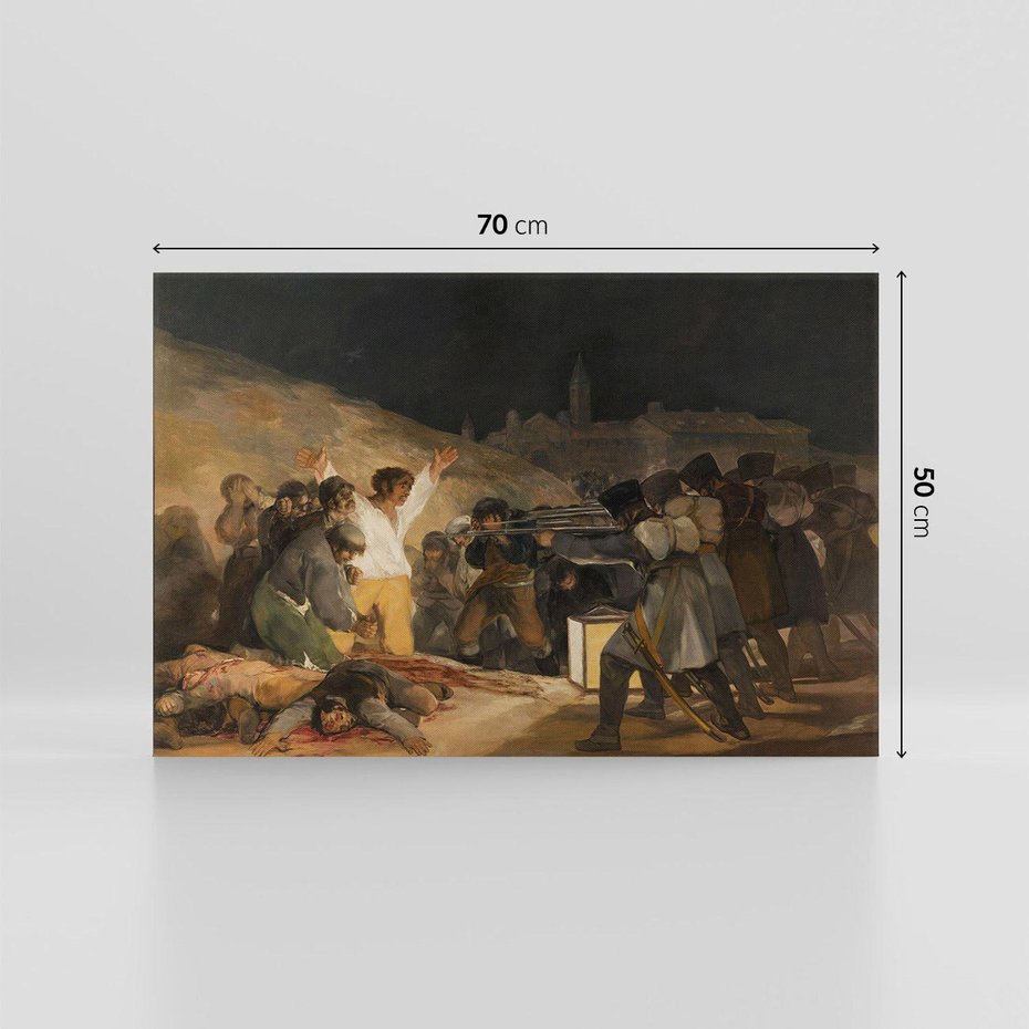 Obraz na płótnie 70x50 - "The Third of May" Francisco Goya - Reprodukcja - reprodukcja, obraz na płótnie
