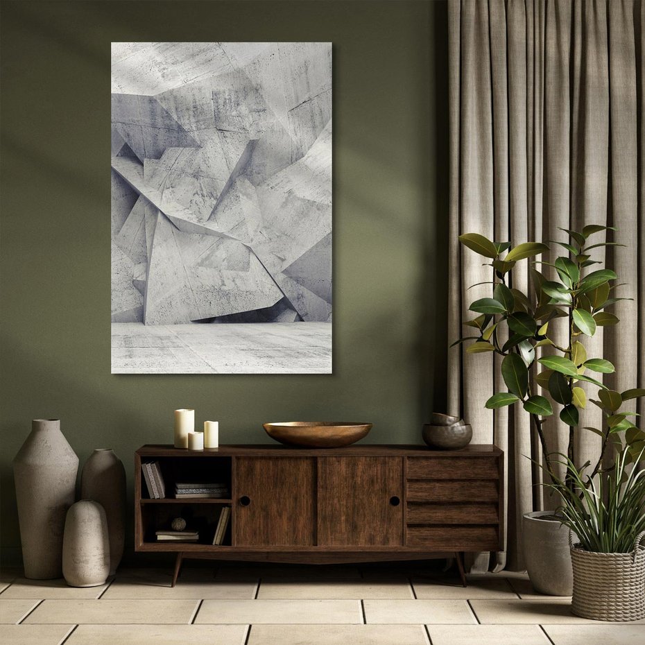 Obraz na płótnie 80x120 - Architektura w trójwymiarowym wymiarze - architektura, 3D