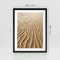Plakat w ramie 30x40 - Piasek i Nieskończoność - pustynia, piasek - rama czarna