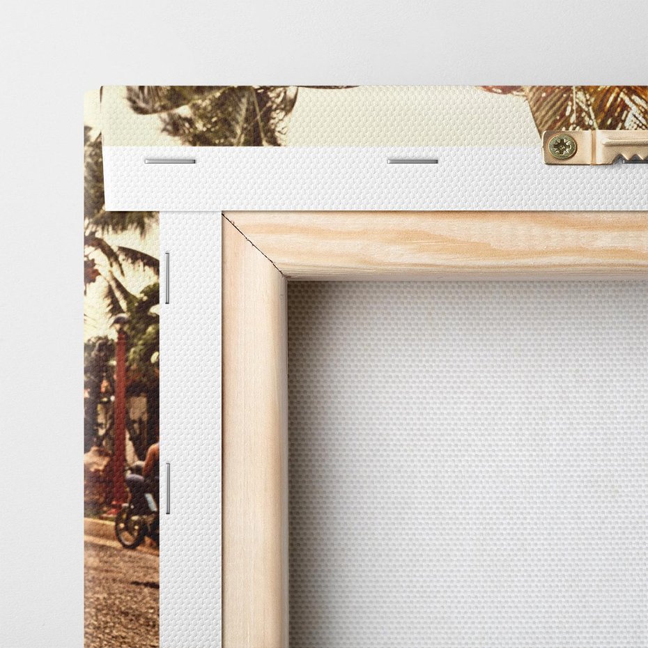 Obraz na płótnie 120x80 - Kubańska przygoda: TAXI przez Hawanę - Kuba, Hawana